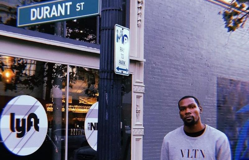 Kevin Durant at the Oakland 
